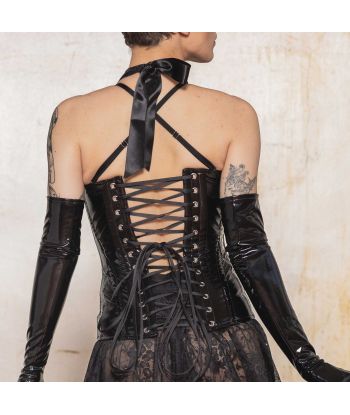 TURBULENCE corset vinyl black